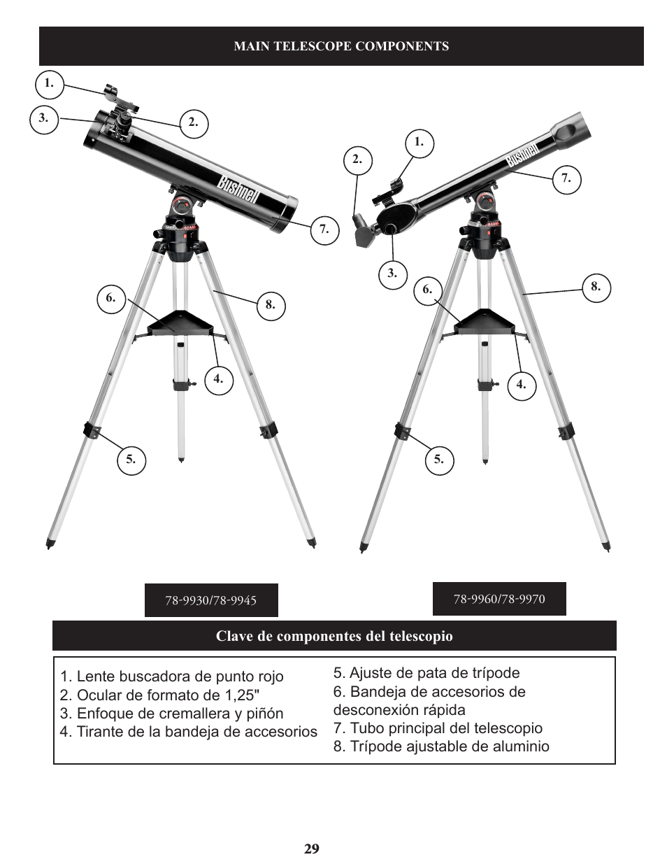 Bushnell Voyager Sky Tour 78-9970 User Manual | Page 29 / 74