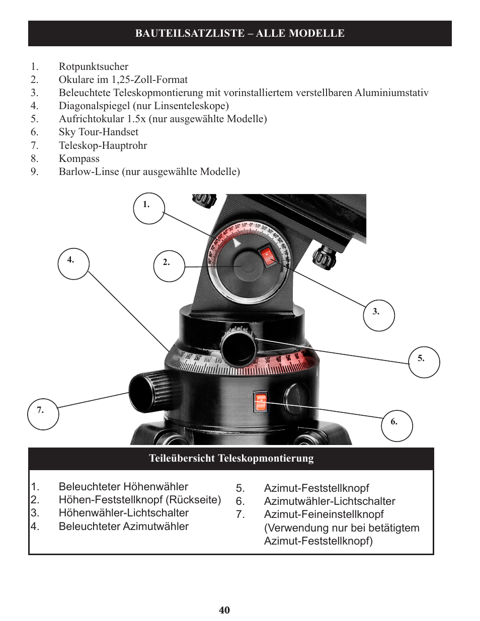 Bushnell Voyager Sky Tour 78-9970 User Manual | Page 40 / 74