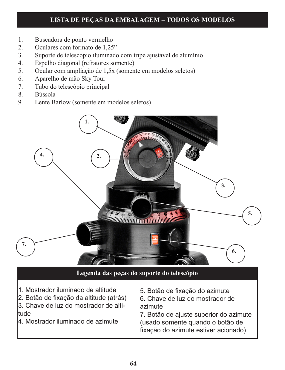 Bushnell Voyager Sky Tour 78-9970 User Manual | Page 64 / 74