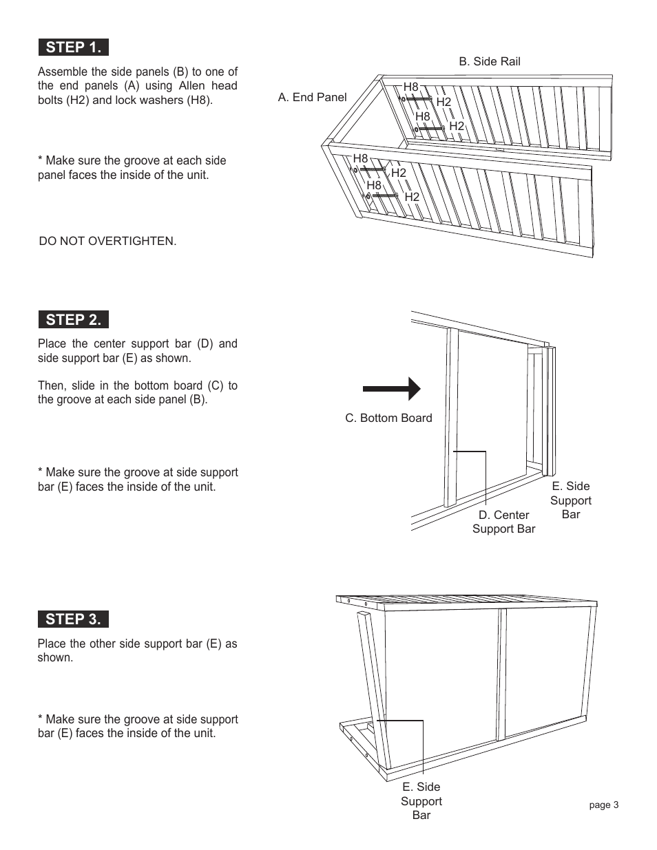 Babyletto Bowery Bassinet Crib User Manual | Page 3 / 7