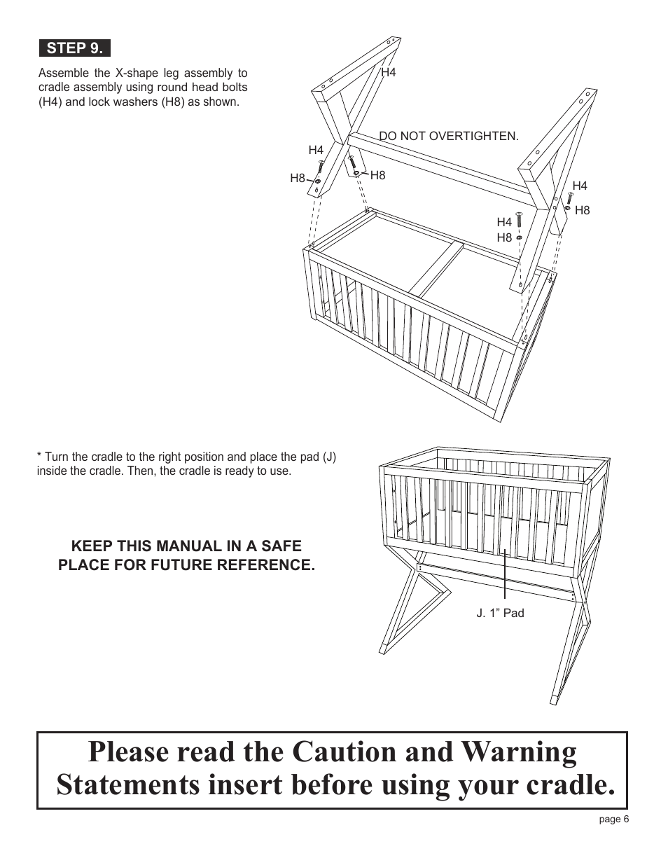 Babyletto Bowery Bassinet Crib User Manual | Page 6 / 7