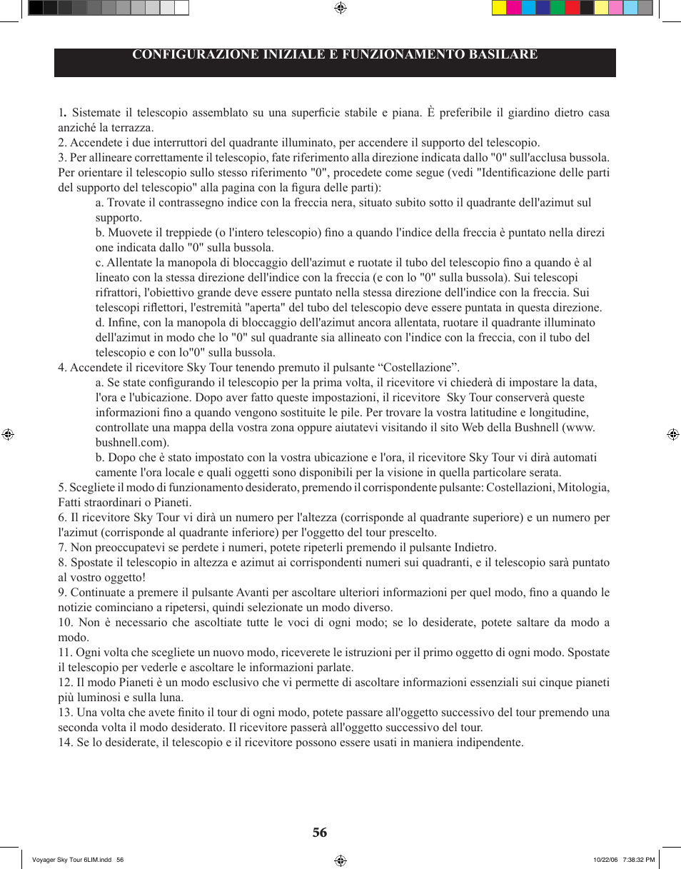 Bushnell 78-9960 User Manual | Page 56 / 74