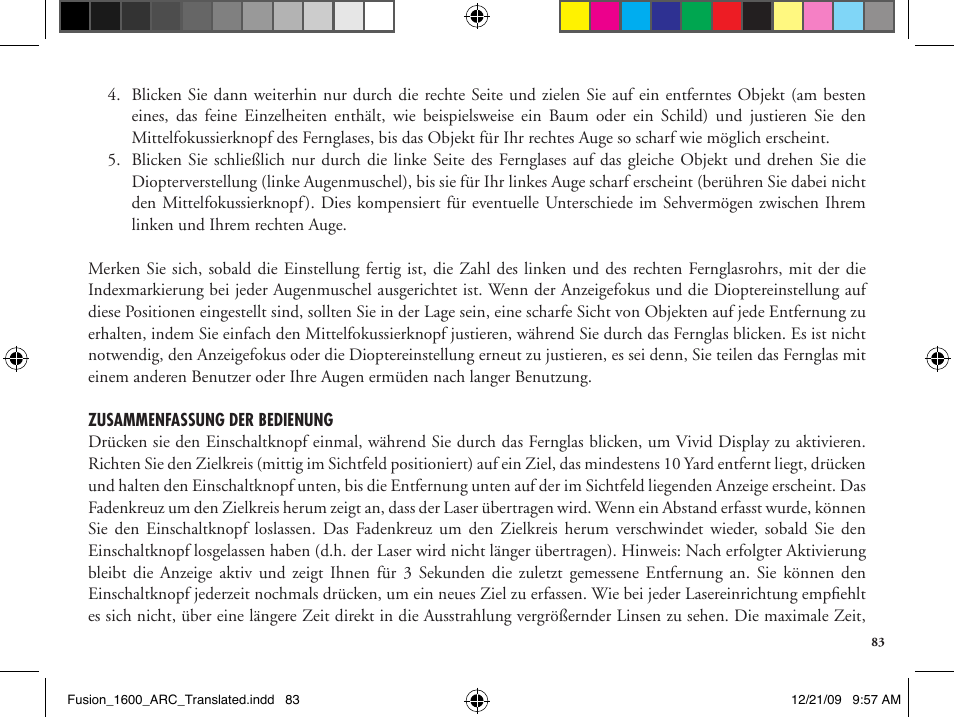 Bushnell Fusion 201042 User Manual | Page 83 / 156