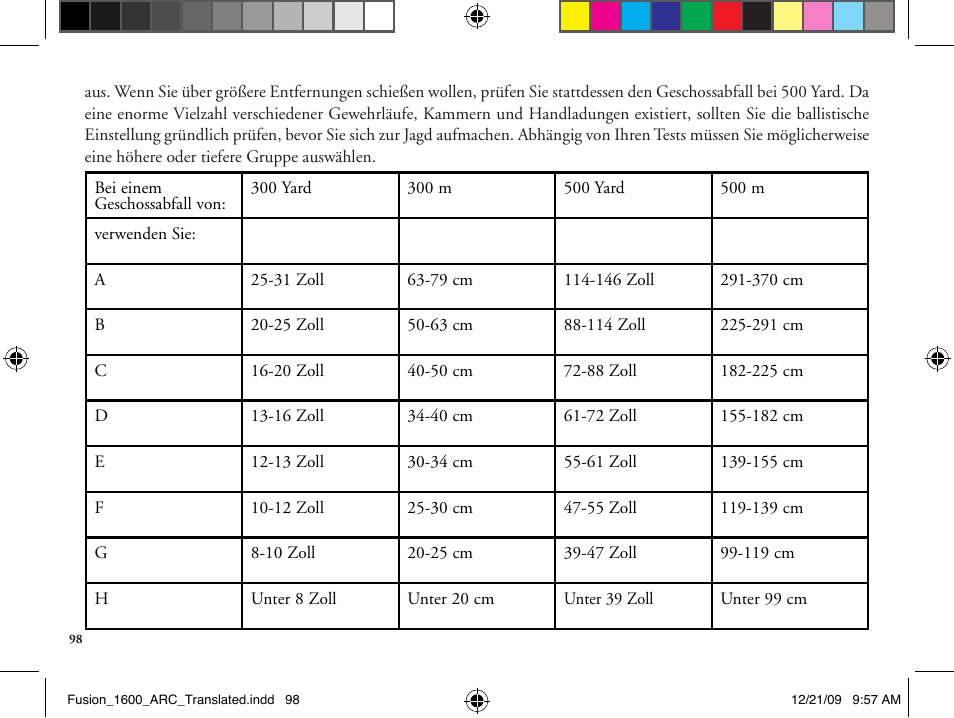Bushnell Fusion 201042 User Manual | Page 98 / 156