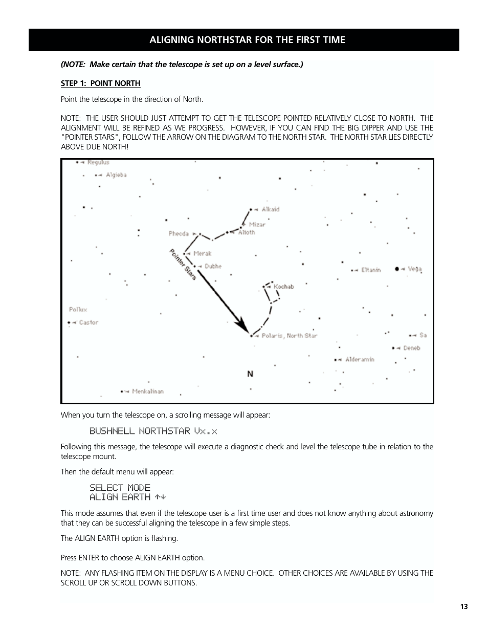 Bushnell North Star Goto 78-8831 User Manual | Page 13 / 88