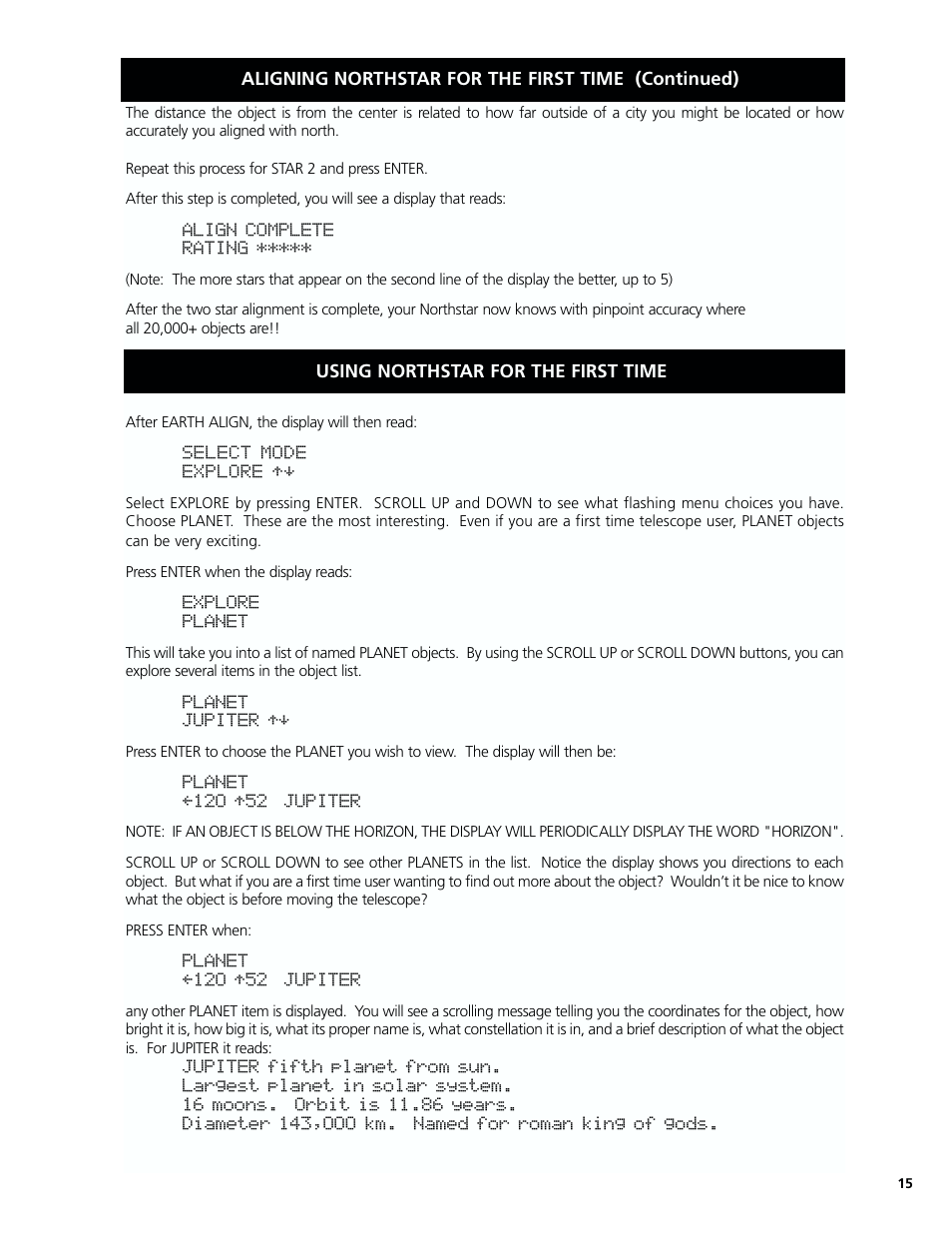 Bushnell North Star Goto 78-8831 User Manual | Page 15 / 88