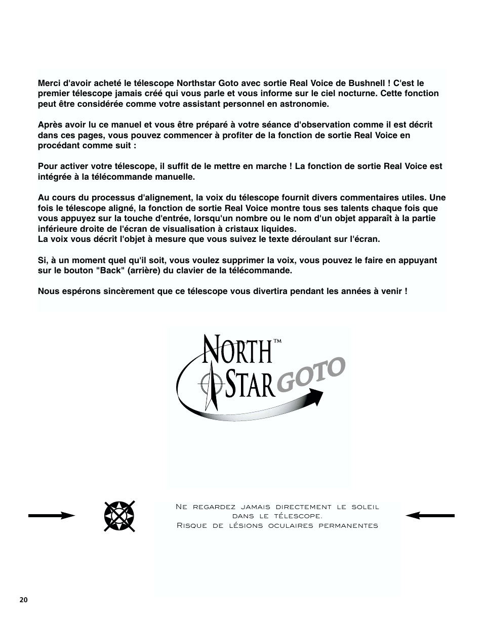 Bushnell North Star Goto 78-8831 User Manual | Page 20 / 88
