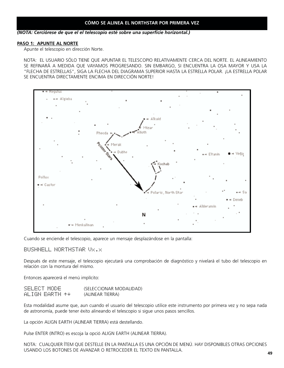Bushnell North Star Goto 78-8831 User Manual | Page 49 / 88