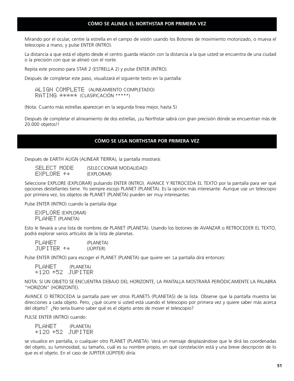 Bushnell North Star Goto 78-8831 User Manual | Page 51 / 88