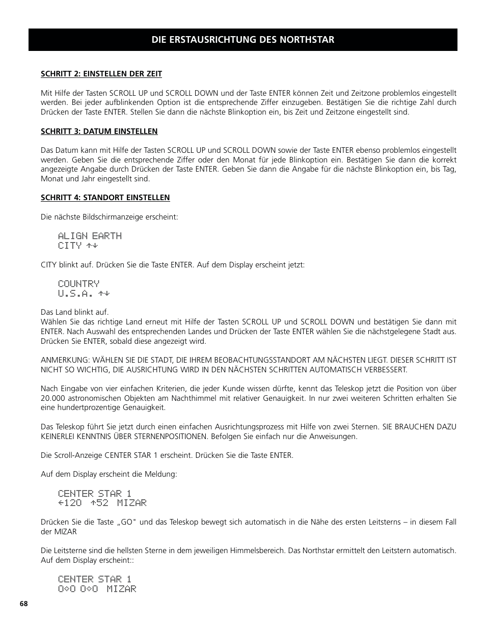 Bushnell North Star Goto 78-8831 User Manual | Page 68 / 88