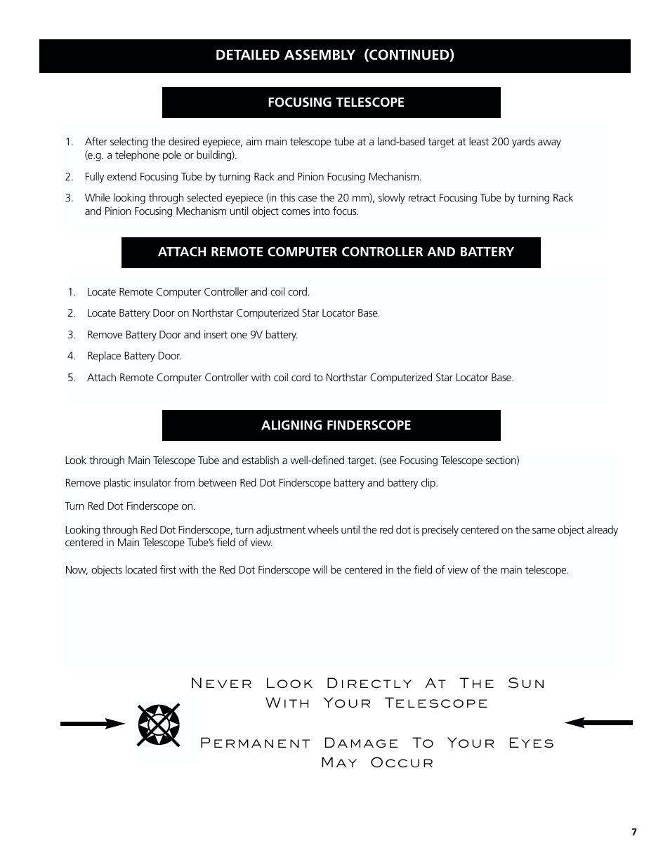 Bushnell North Star Goto 78-8831 User Manual | Page 7 / 88