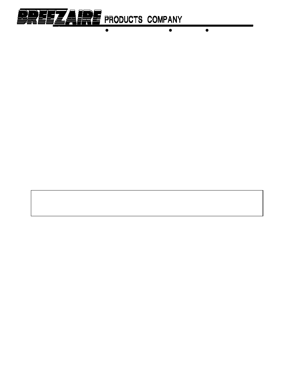 BREEZAIRE WKL 1060 User Manual | 5 pages