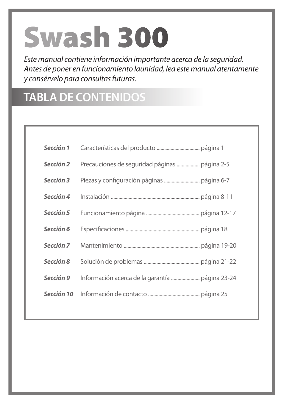 Brondell Swash 300 User Manual | Page 54 / 80