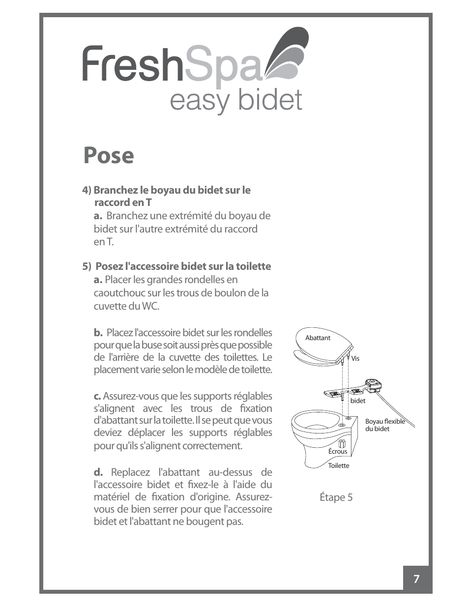 Pose | Brondell FreshSpa Easy Bidet User Manual | Page 37 / 44