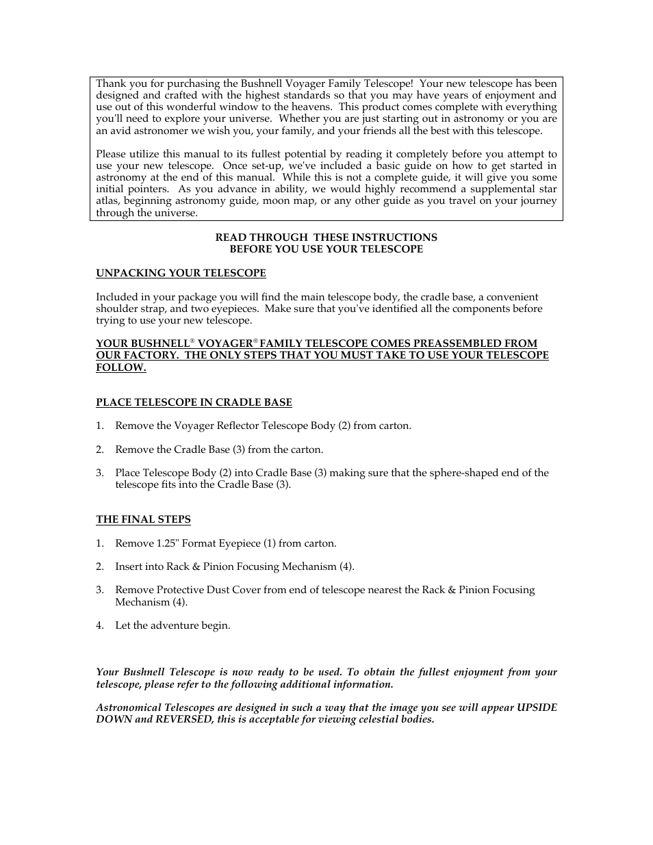 Bushnell VOYAGER 78-2010 User Manual | Page 2 / 8