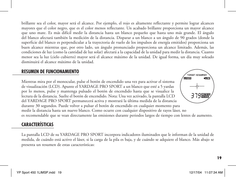 Bushnell YP SPORT 450 20-1920 User Manual | Page 21 / 52
