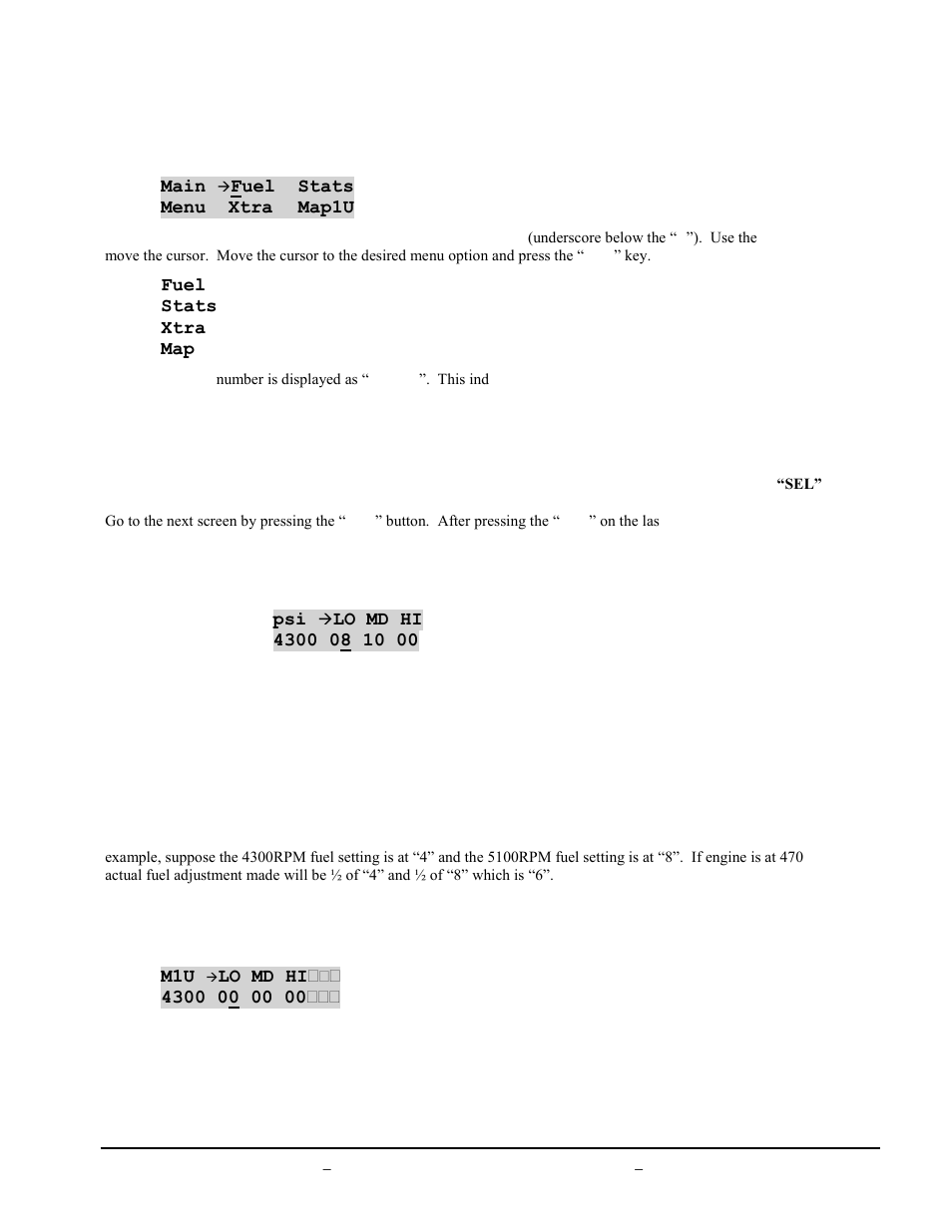 Vi. main menu, Vii. boost fuel adjust menus | BoonDocker ARCTIC CAT: 800/1000 Turbo 3D User Manual | Page 5 / 14