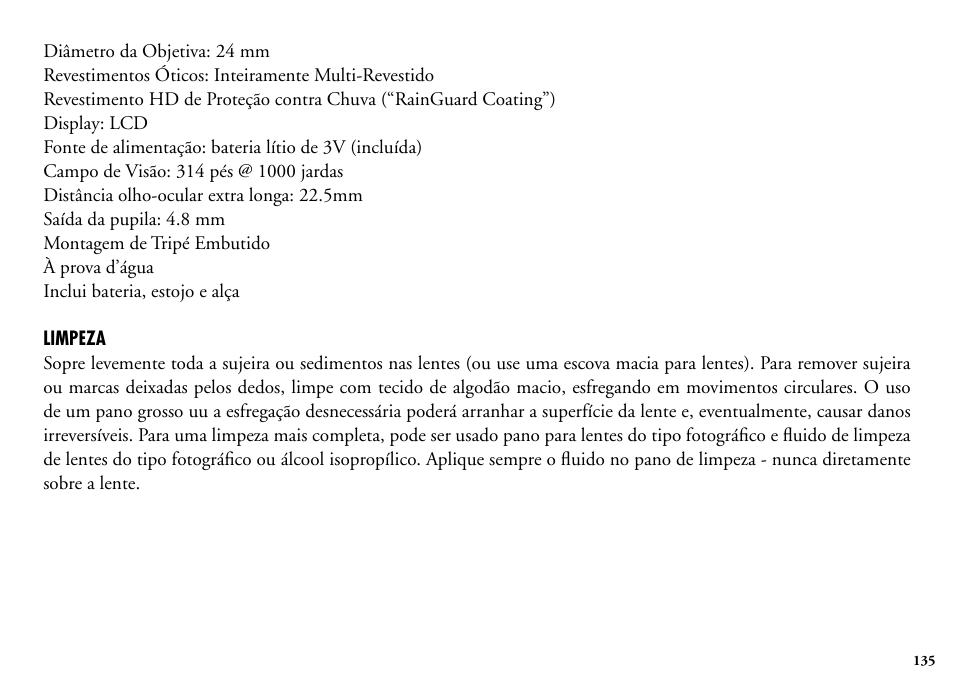 Bushnell Legend 204101 User Manual | Page 135 / 140