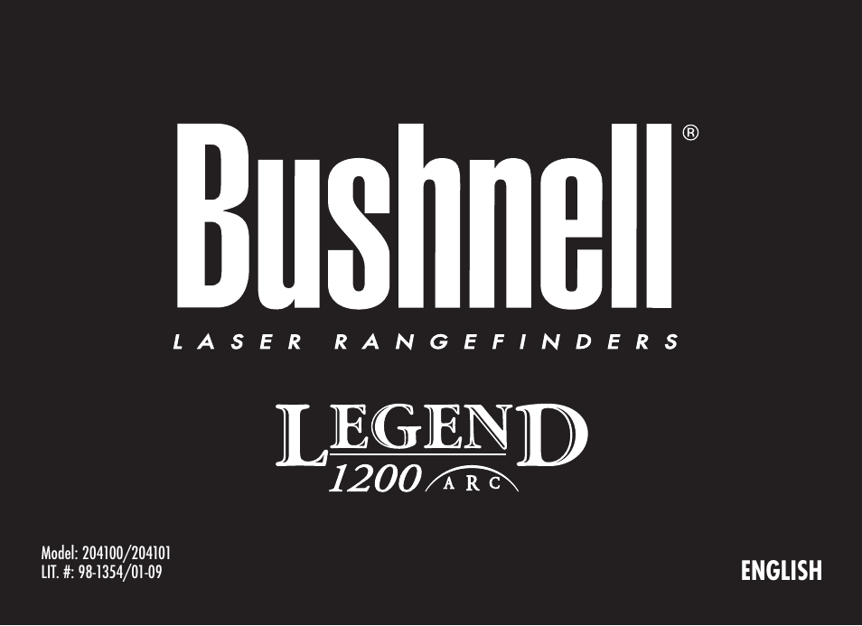 Bushnell Legend 1200 User Manual | 140 pages