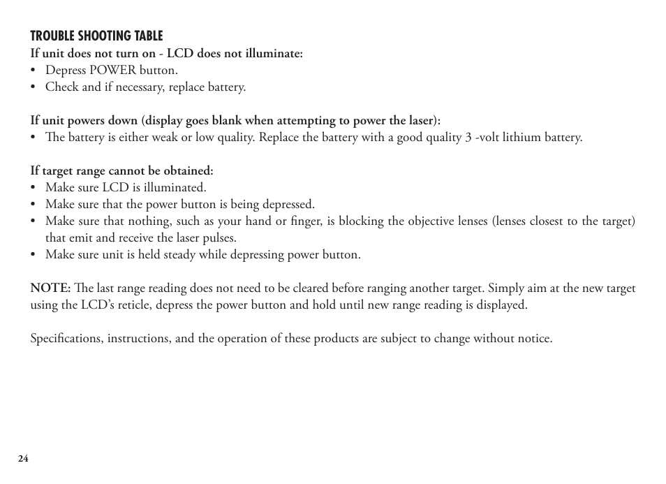 Bushnell Legend 1200 User Manual | Page 24 / 140