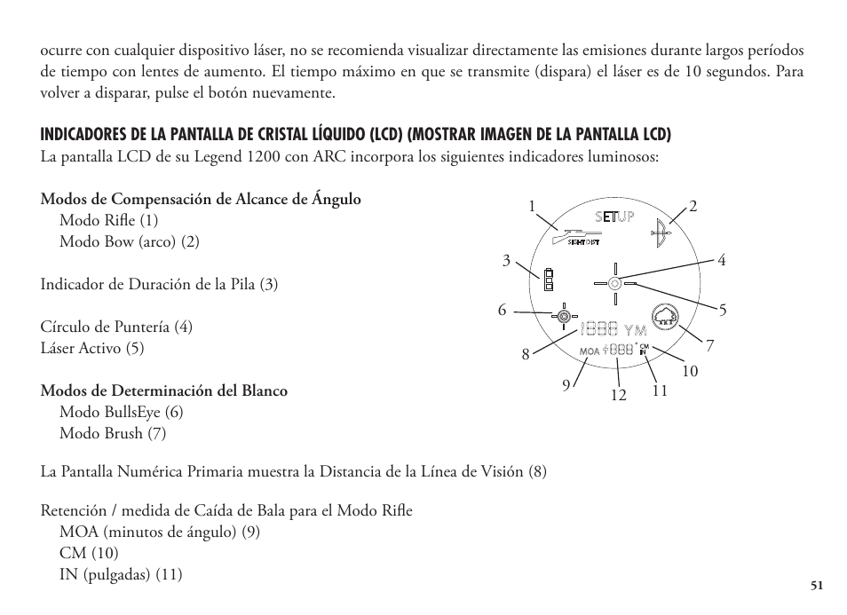 Bushnell Legend 1200 User Manual | Page 51 / 140