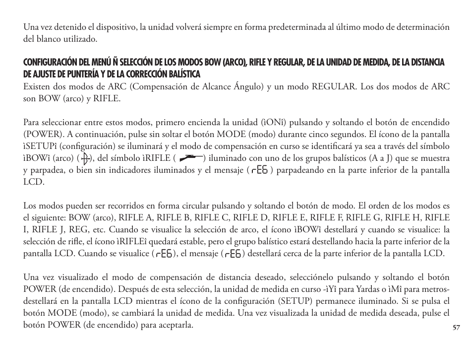 Bushnell Legend 1200 User Manual | Page 57 / 140