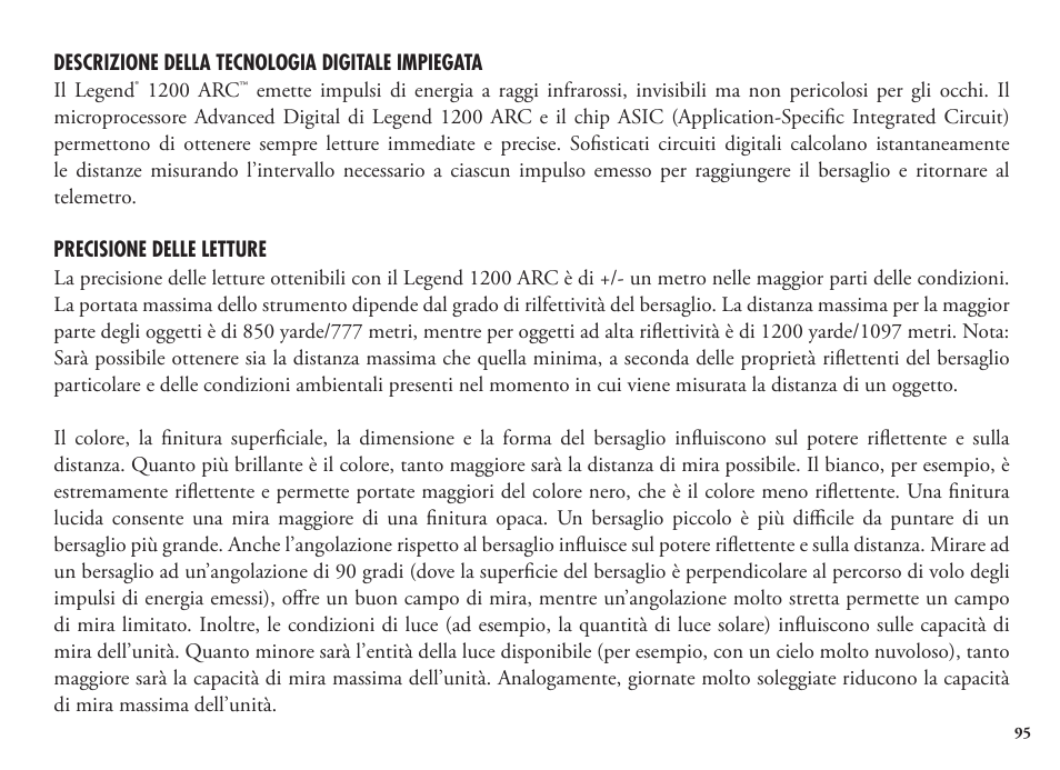 Bushnell Legend 1200 User Manual | Page 95 / 140