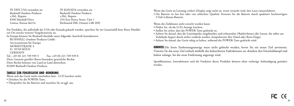 Bushnell Sport 202201 User Manual | Page 18 / 27