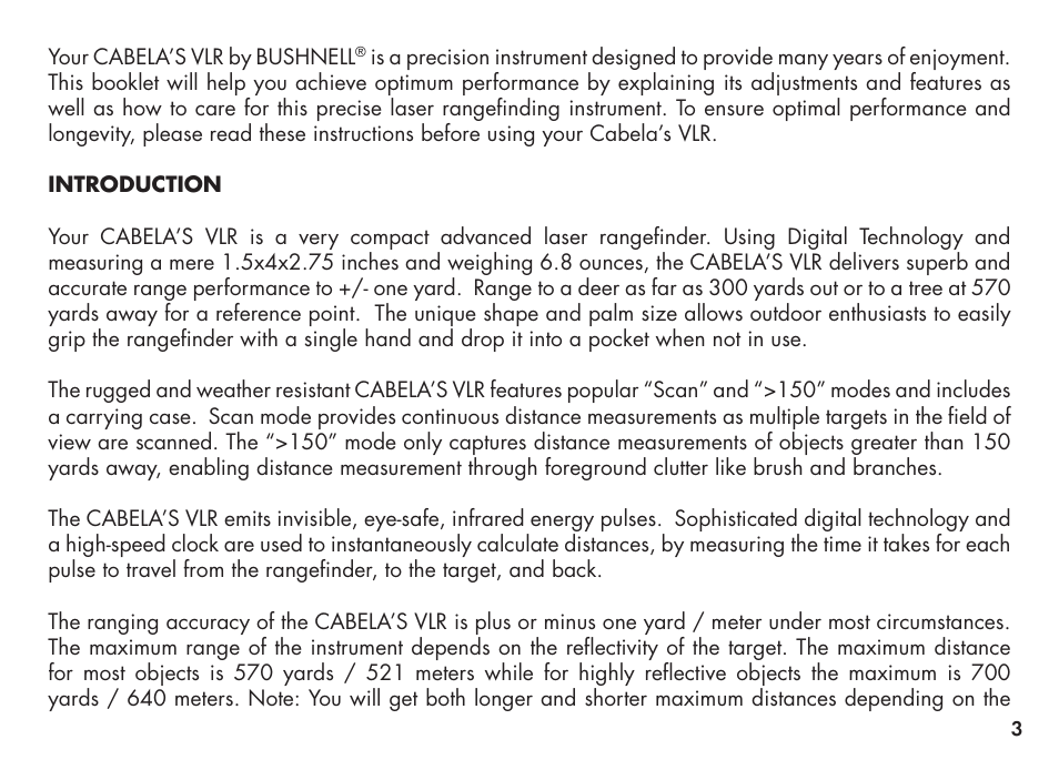 Bushnell Cabela 20-3131 User Manual | Page 3 / 12