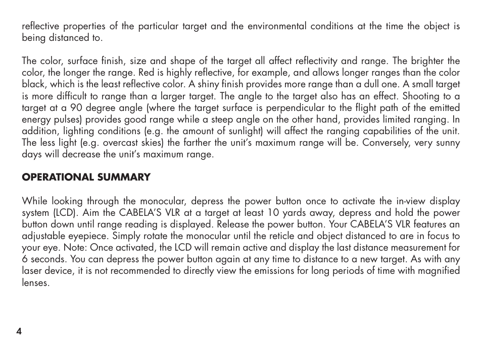 Bushnell Cabela 20-3131 User Manual | Page 4 / 12