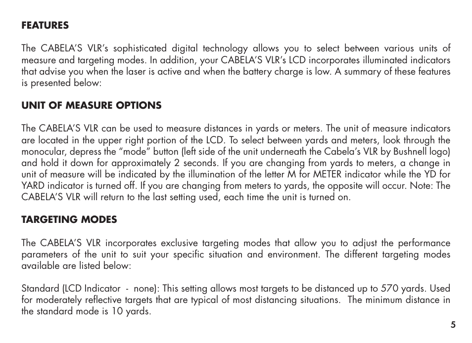 Bushnell Cabela 20-3131 User Manual | Page 5 / 12