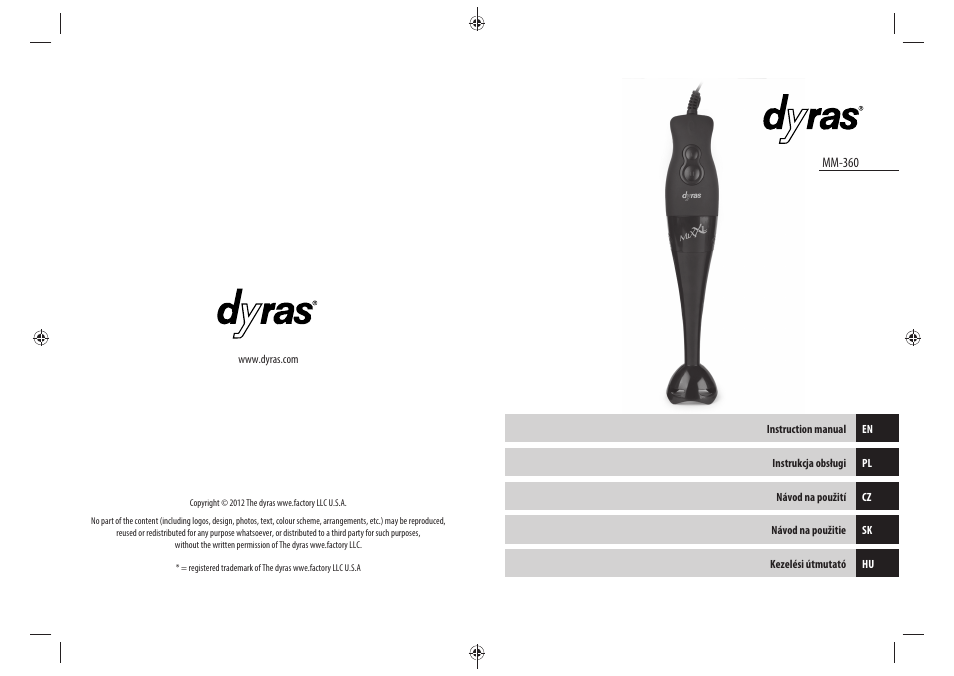 Dyras MM-360 User Manual | Page 2 / 31