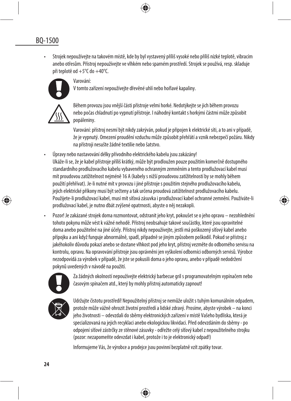 Bq-1500 | Dyras BQ-1500 User Manual | Page 24 / 49