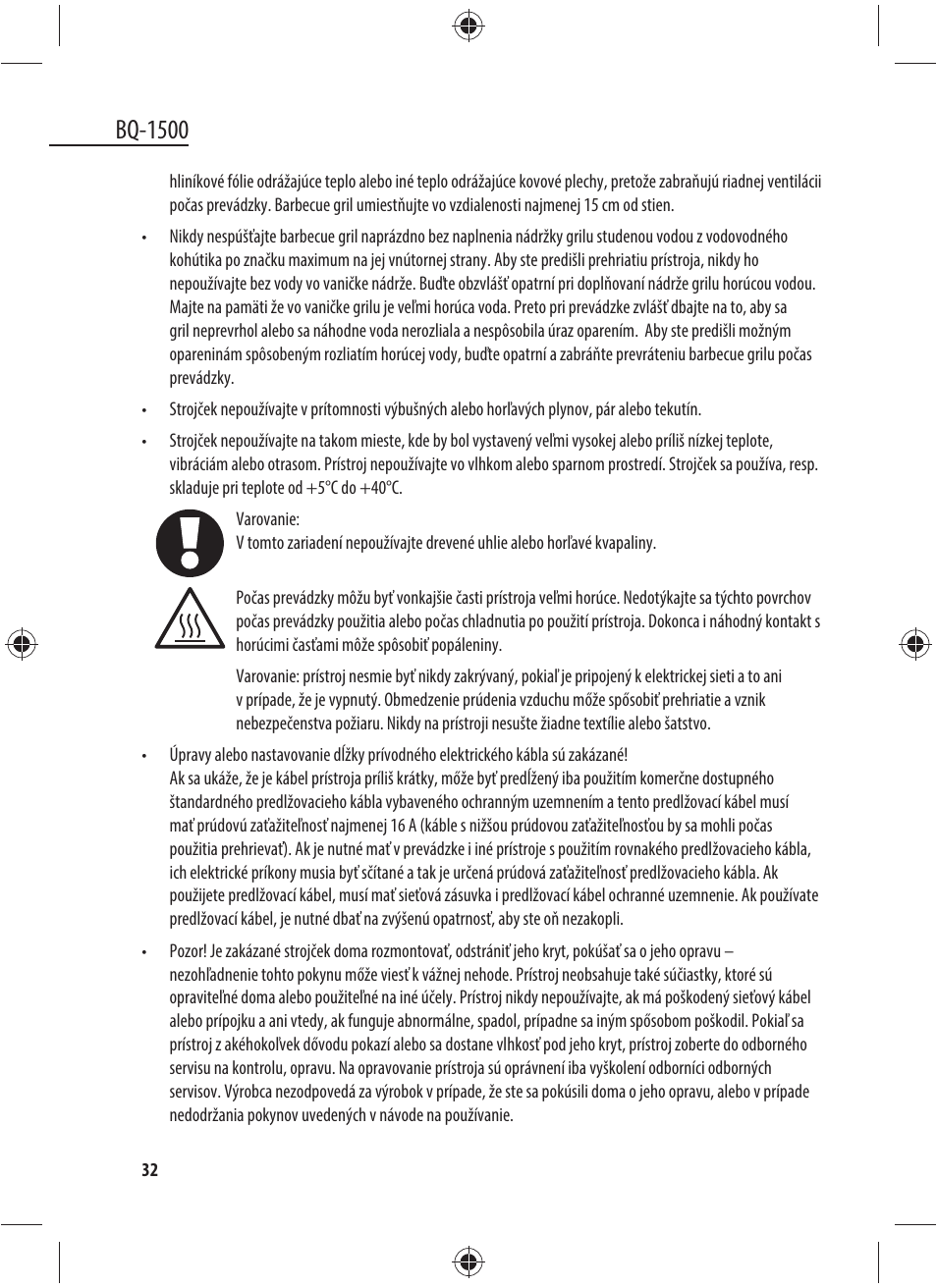 Bq-1500 | Dyras BQ-1500 User Manual | Page 32 / 49