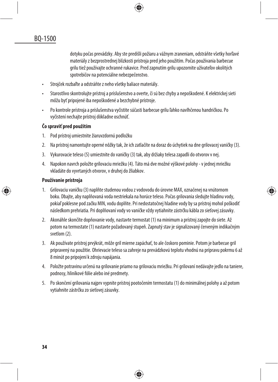 Bq-1500 | Dyras BQ-1500 User Manual | Page 34 / 49