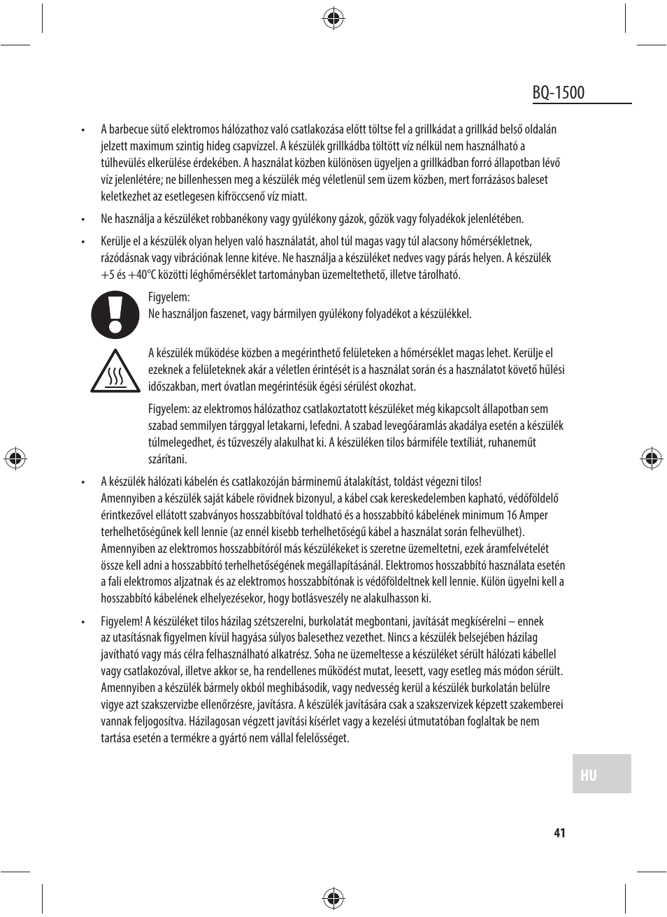 Bq-1500 | Dyras BQ-1500 User Manual | Page 41 / 49