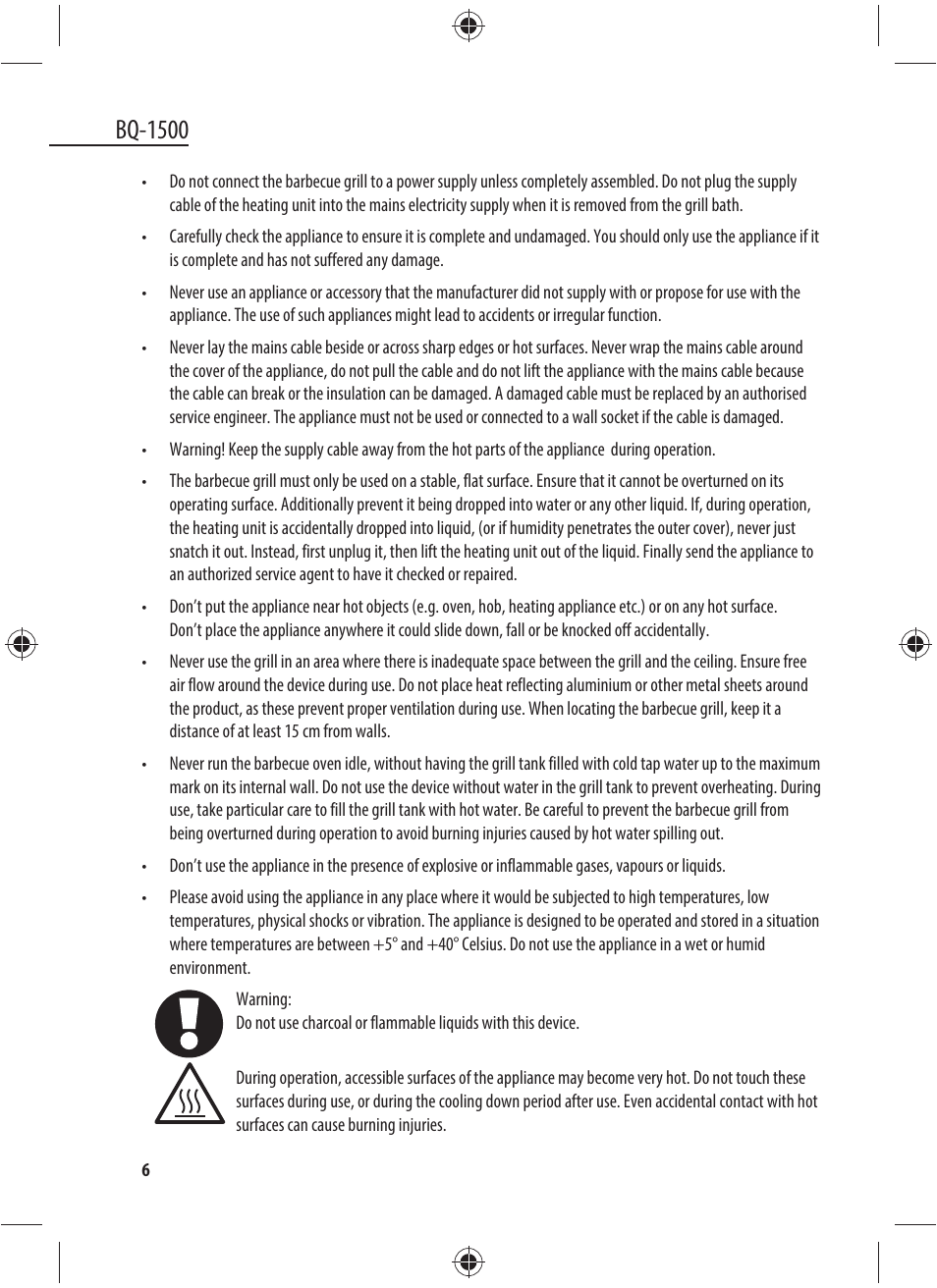 Bq-1500 | Dyras BQ-1500 User Manual | Page 6 / 49