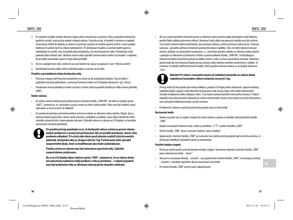 Dwsc-300 | Dyras DWSC-300 User Manual | Page 19 / 29
