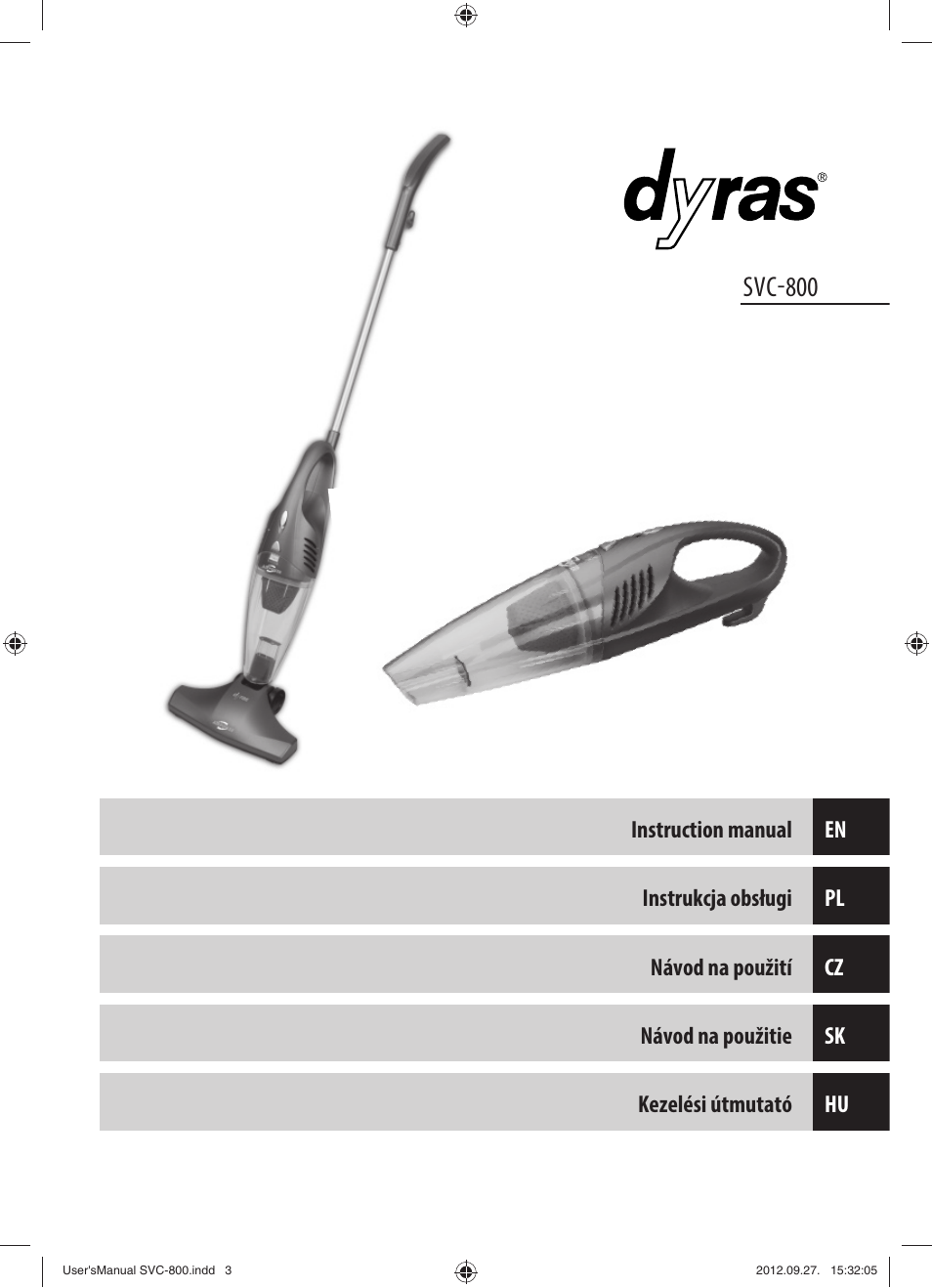 Svc-800 | Dyras SVC-800 User Manual | Page 3 / 45