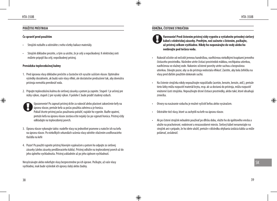 Dyras HTA-350B User Manual | Page 20 / 27