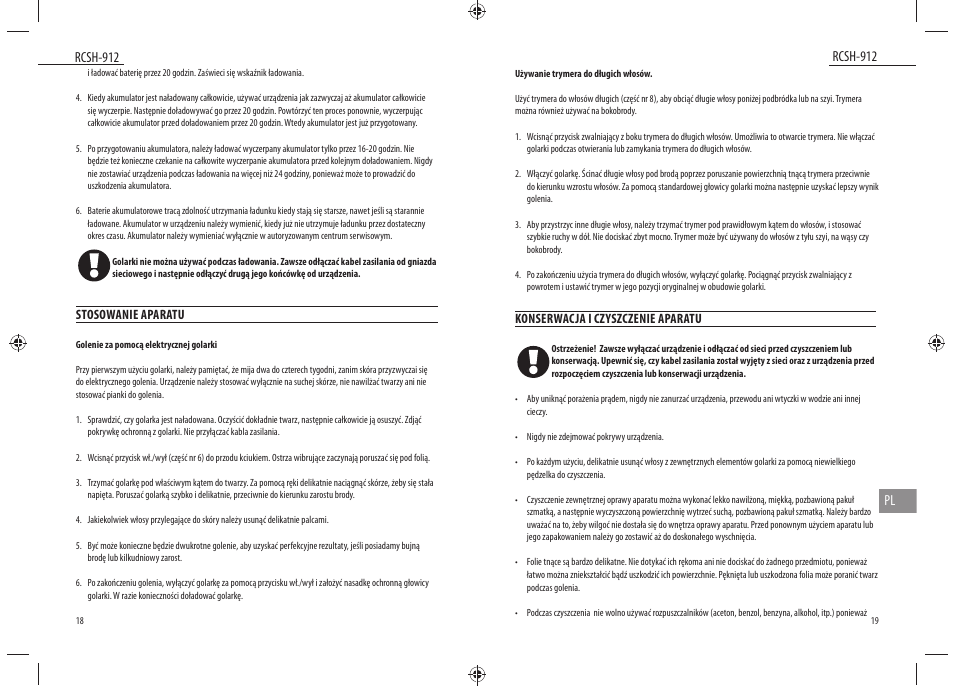 Dyras RCSH-912 User Manual | Page 10 / 27