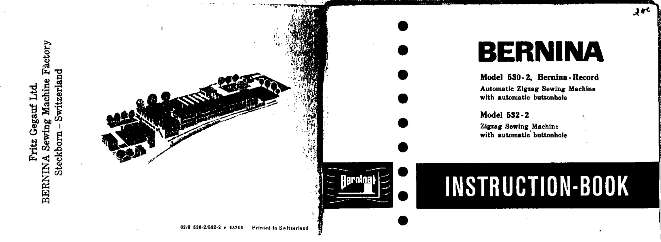 Bernina 532-2 User Manual | 54 pages