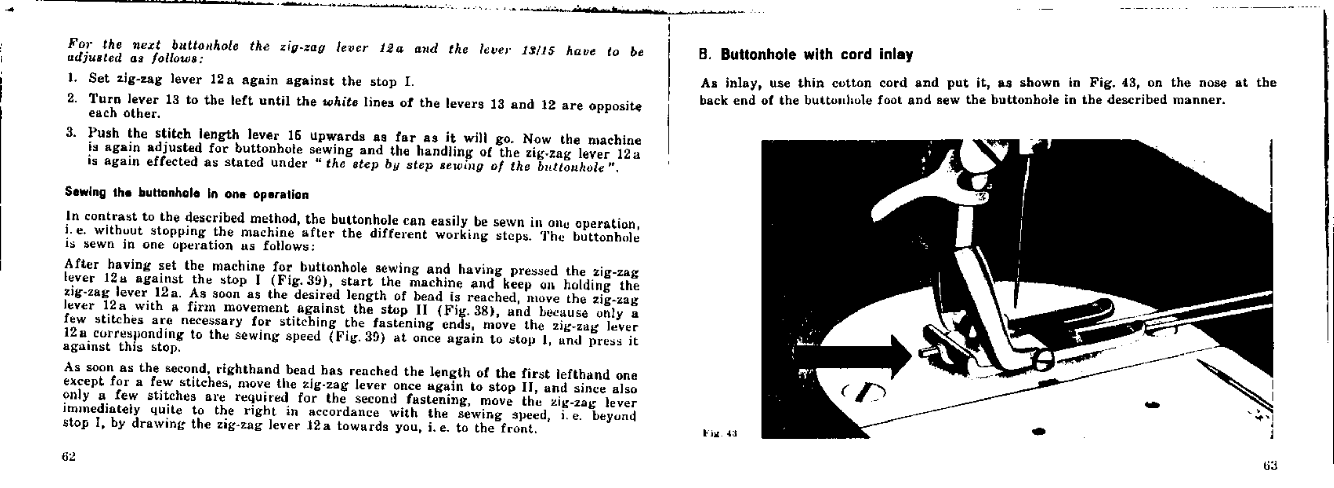 Bernina 532-2 User Manual | Page 34 / 54