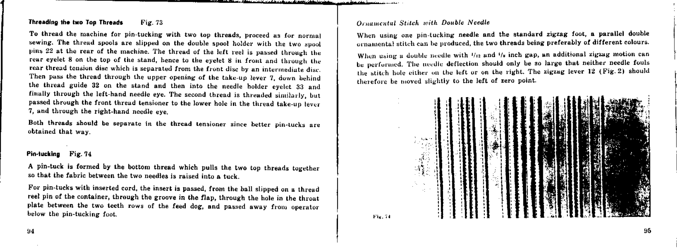 Bernina 532-2 User Manual | Page 50 / 54