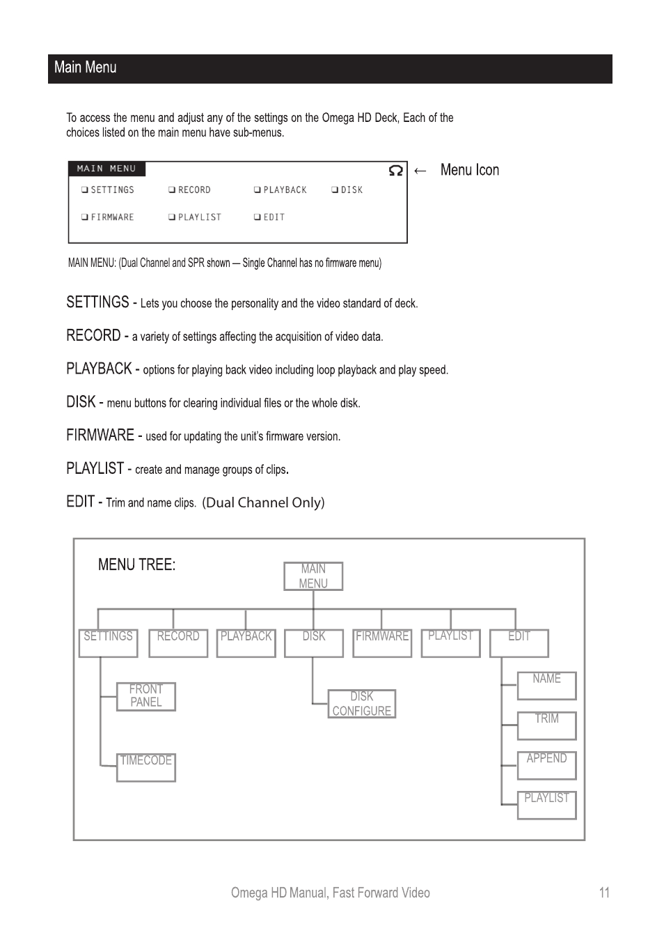 Omegahdmanual_p11 | Fast Forward Video Omega HD User Manual | Page 11 / 22