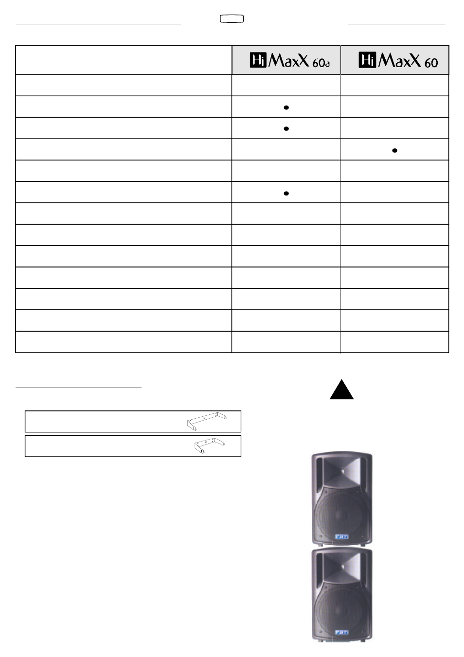FBT HIMAXX60A User Manual | Page 6 / 20