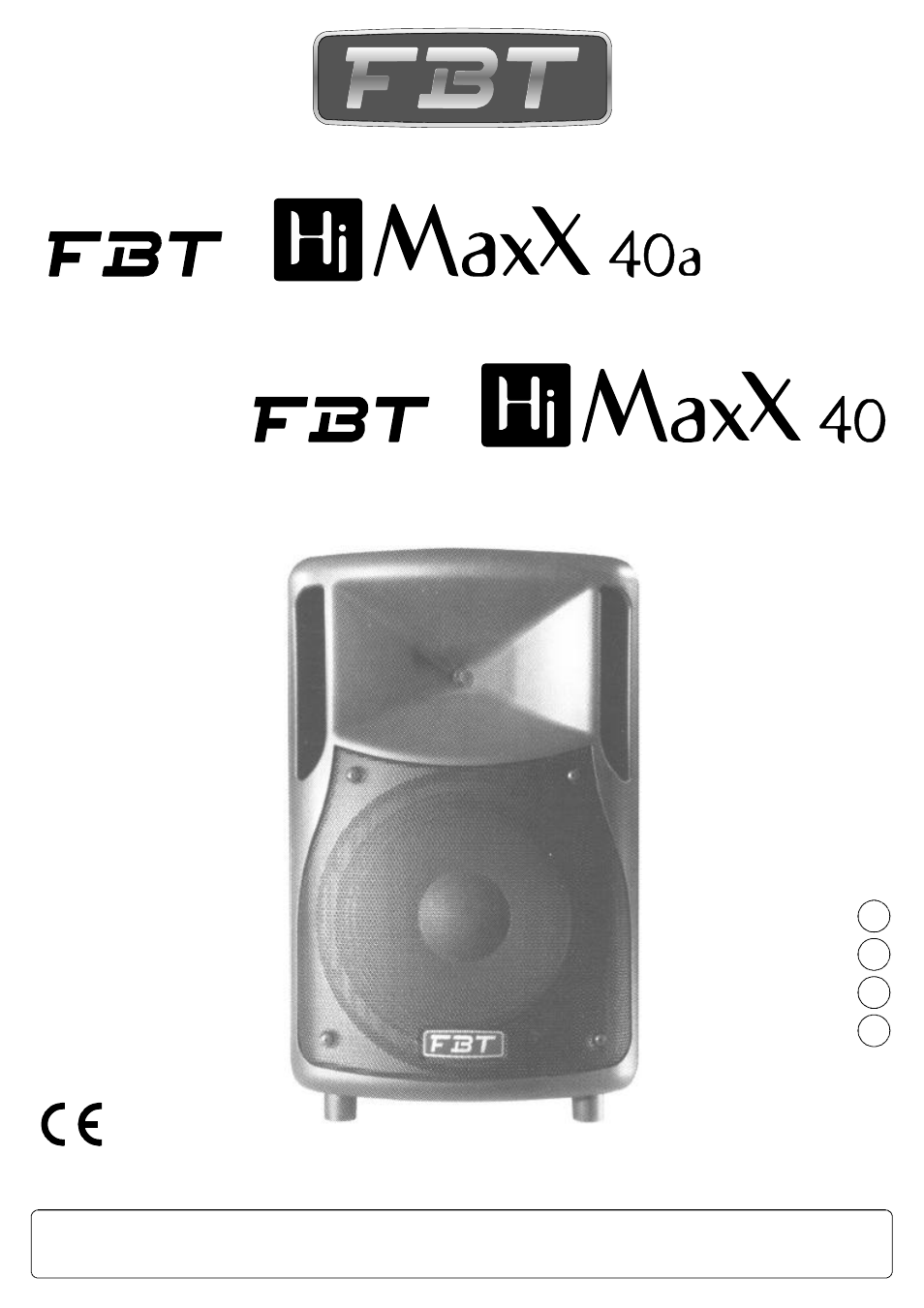 FBT HIMAXX40A User Manual | 16 pages