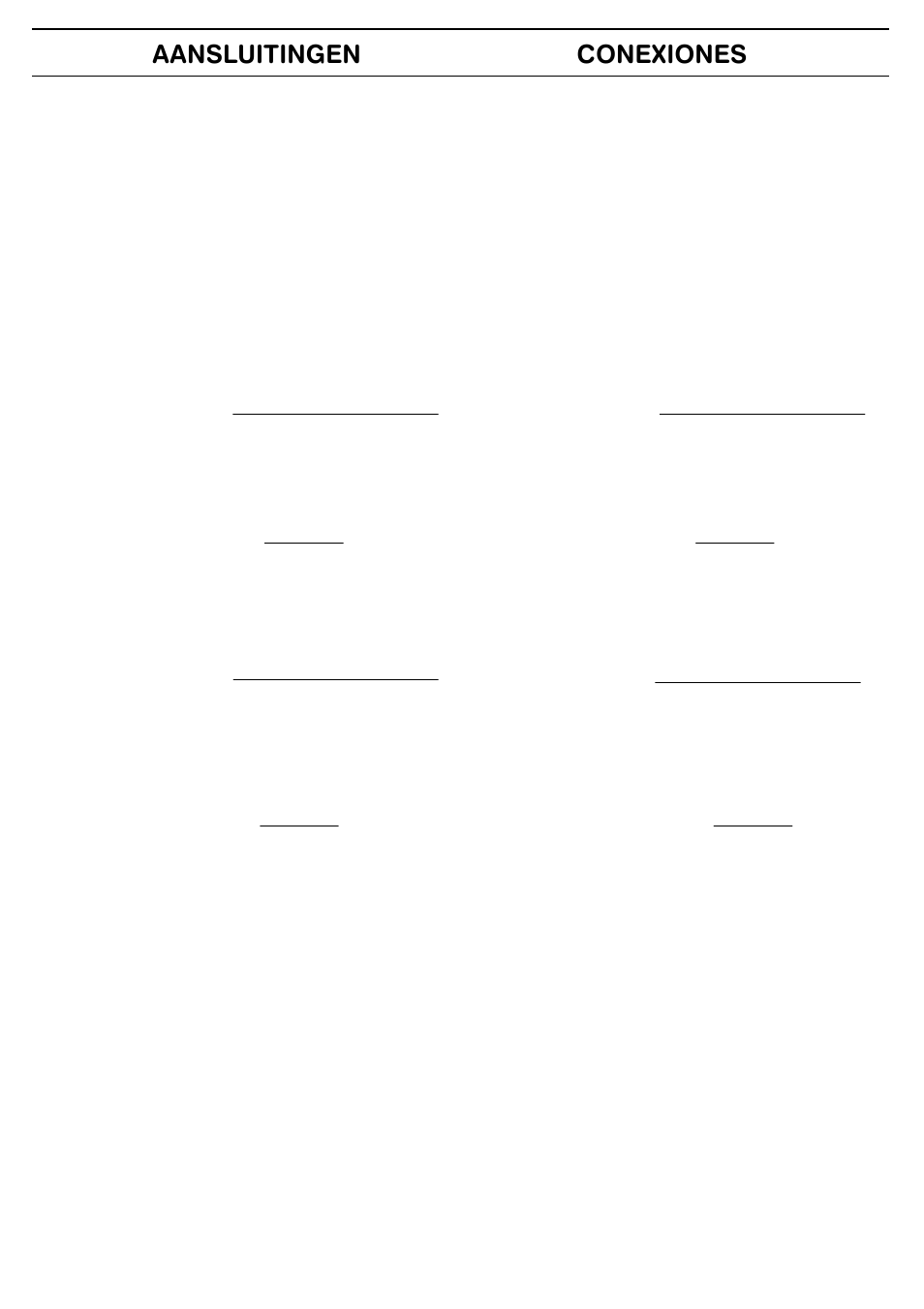 Aansluitingen conexiones | FBT MMA 3240 User Manual | Page 31 / 36