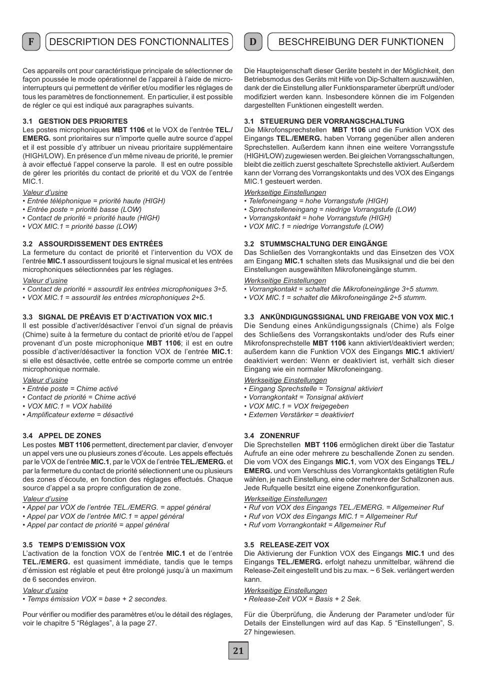 FBT MDS 6240 User Manual | Page 24 / 40
