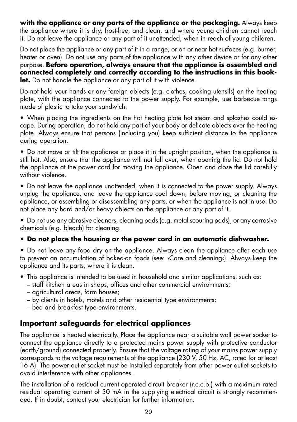Gastroback 42433 Design Sandwich Pro User Manual | Page 6 / 12